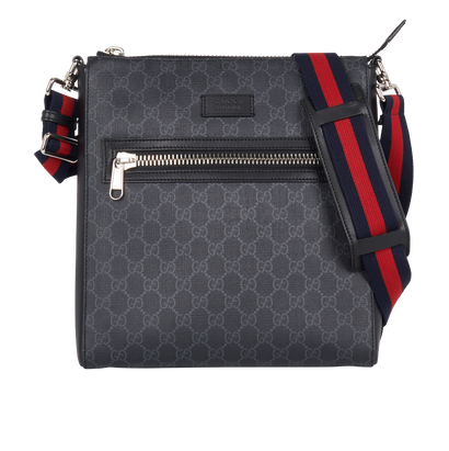 Messenger, &pound;550, Handbags, Black, Canvas, Front view